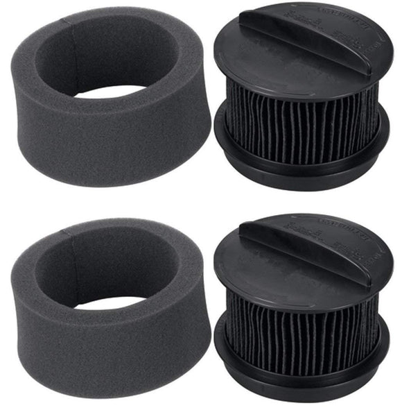 2-Pack Bissell 98N4 Powergroom Helix Rewind Inner and Outer Filter Compatible Replacement