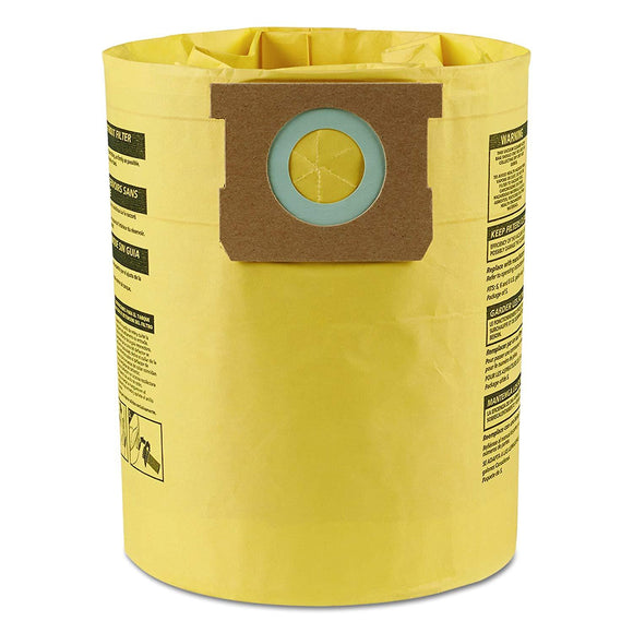 2-Pack Shop-Vac 90M300 (6 Gal.) 3.0 HP Wet / Dry Vac Collection Filter Bag Compatible Replacement